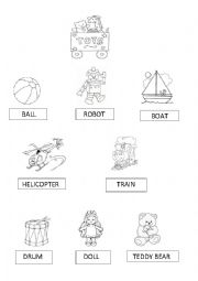 English Worksheet: Toys