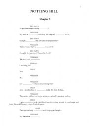 English Worksheet: Notting Hill ch.3