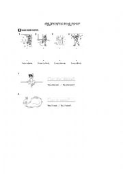 English Worksheet: Can and Cant