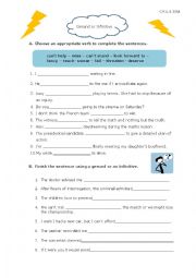 English Worksheet: Gerund or Infinitive