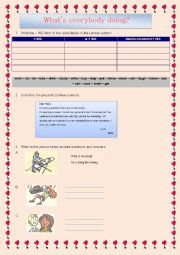 English Worksheet: Present Continuous tense