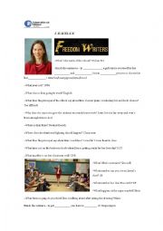 film worksheet freedom writers including answers