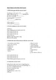 English Worksheet: Red Hot Chili Peppers Road Trippin