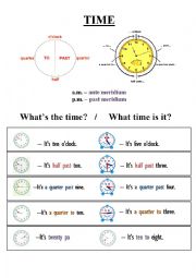 English Worksheet: Time