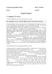 English Worksheet: mid term 2 test
