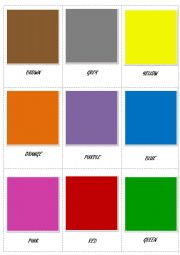 Colours flashcards