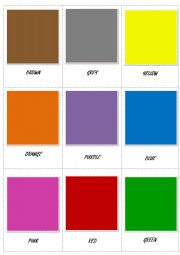 English Worksheet: Colours flashcards