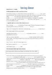 English Worksheet: worksheet