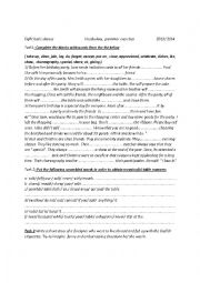 English Worksheet: language exercise