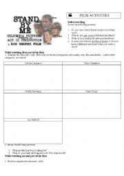 English Worksheet: Stand By Me - Film Activities