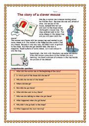 English Worksheet:  The clever mouse