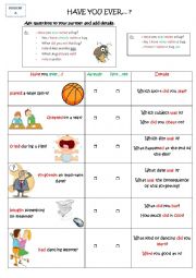 English Worksheet: Present Perfect - Preterit