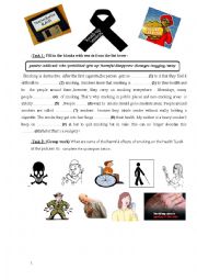 English Worksheet: Smoking and health