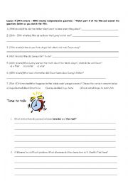 English Worksheet: A Sharks Tale booklet part 2