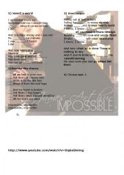 English Worksheet: James Arthur - Impossible