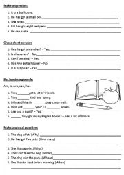 English Worksheet: Make a question