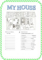 English Worksheet: house