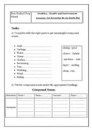 English Worksheet: Let Every Day Be An Earth day