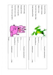 English Worksheet: Talking about unusual pets