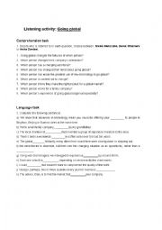 English Worksheet: Going global