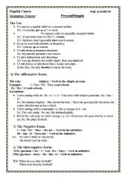 English Worksheet: LESSON PLAN ABOUT PRESENT SIMPLE