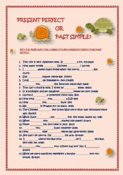 English Worksheet: Present Perfect or Past Simple