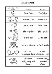 English Worksheet: TO BE FRO YOUNG LEARNERS