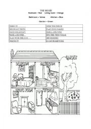 English Worksheet: House parts