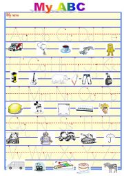 English Worksheet: ABC Cognates