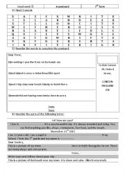 English Worksheet: the mail