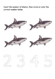 English Worksheet: Counting