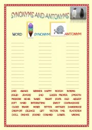 Synonyms and Antonyms