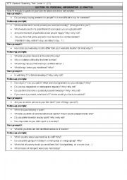 English Worksheet: Pearson Test of English General Level 4 SPEAKING Section 10