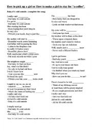English Worksheet: How to pick up a girl or How to make a girl to stay for a coffee