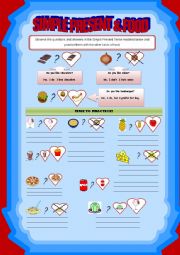 English Worksheet: Simple Present & Food