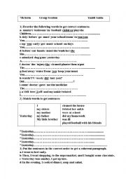 English Worksheet: Group session7th form