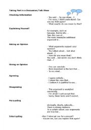 English Worksheet: talking tactics 