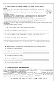 English Worksheet: Simple present