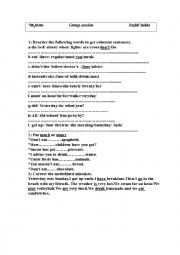 English Worksheet: group session 7tth form module 4