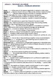 English Worksheet: SCIENCE AND TECHNOLOGY