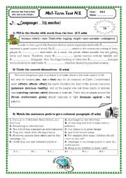 Mid-Term Test 2 (9th form)