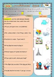 English Worksheet: conditional type