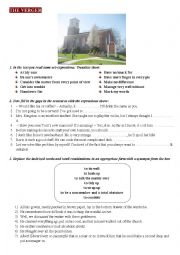English Worksheet: The Verger by Somerset Maugham