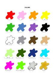 English Worksheet: Glossary of colours