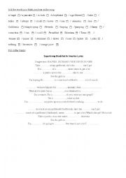 English Worksheet: breakfast in America