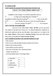 English Worksheet: 8th form test