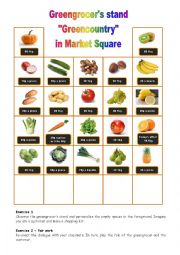 English Worksheet: At the greengrocers 4/4