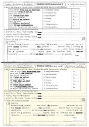 English Worksheet: Remedial work