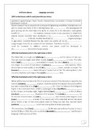 English Worksheet: 3rd term revision (language) 