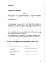 English Worksheet: REVISION WORKSHEET FOR GRADE 8 